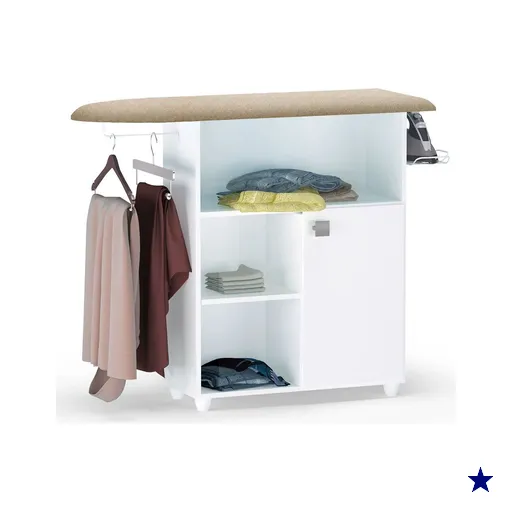 Tábua de Passar Roupa com Balcão Vitória Branco 107 cm - Pallazio