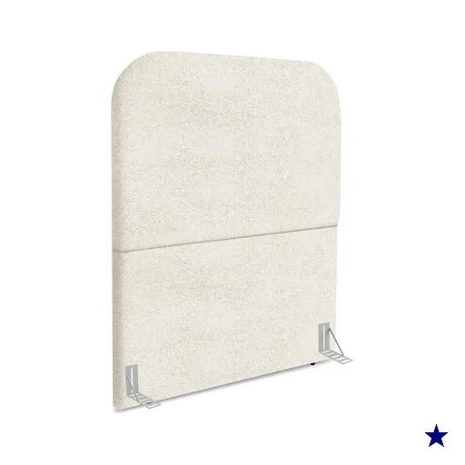 Cabeceira Solteiro 90 cm Com Frame Alana Boucle Bege Artte