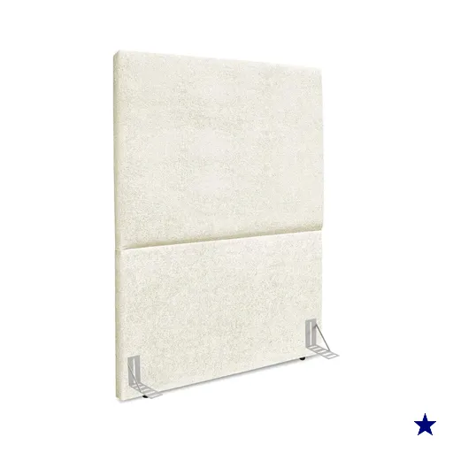Cabeceira Solteiro 90 cm Com Frame Luna Boucle Bege Artte