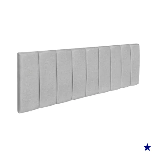 Cabeceira Painel Casal 1,40m Holanda Linho Cinza - Pallazio