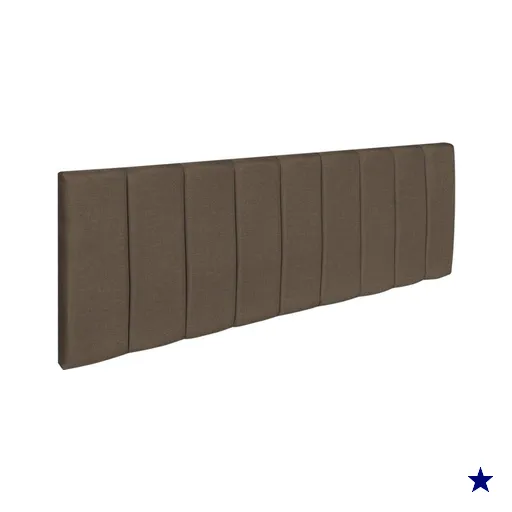 Cabeceira Painel Casal 1,40m Holanda Linho Marrom - Pallazio