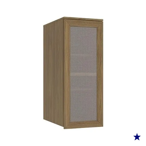 Armário Aéreo 1 Porta com Tela Kappesberg Adapt Nogueira