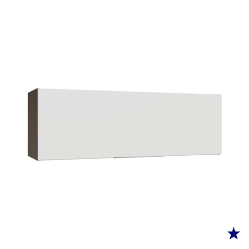 Armário Aéreo 100 cm 1 Porta Basculante Rustic/Branco Stella Madesa