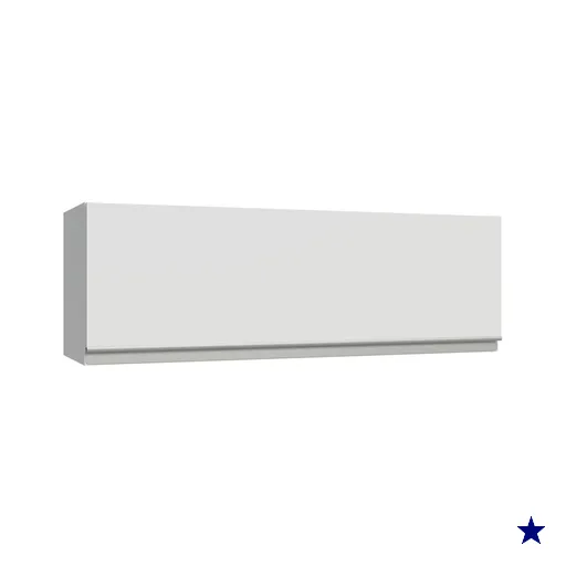 Armário Aéreo 100 cm 1 Porta Basculante Branco Glamy Madesa