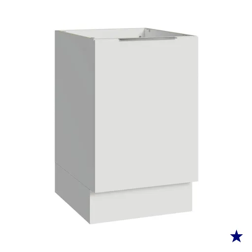 Balcão de Cozinha 50cm 1 Porta (Sem Tampo) Branco Stella Madesa