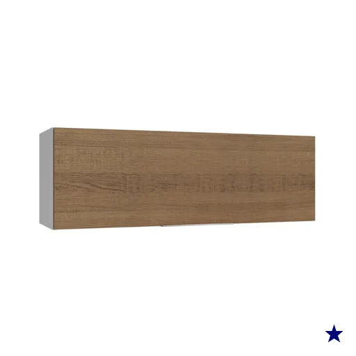 Armário Aéreo 100 cm 1 Porta Basculante Branco/Rustic Stella Madesa