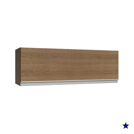 Armário Aéreo 100 cm 1 Porta Basculante Rustic Glamy Madesa