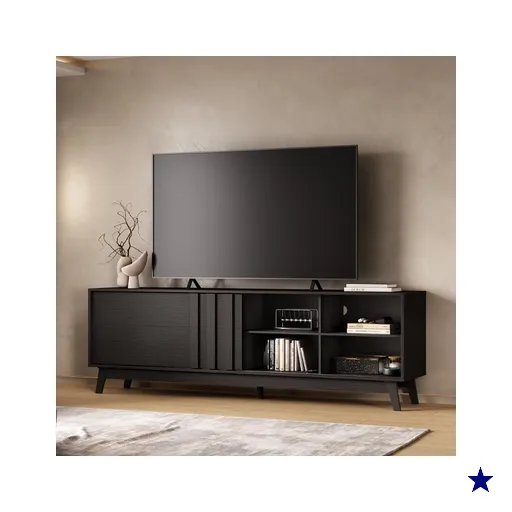 Rack para TV Ventura Carraro Preto Touch
