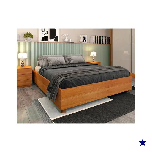 Cama de Casal de Mônaco Cinamomo - Tcil Móveis