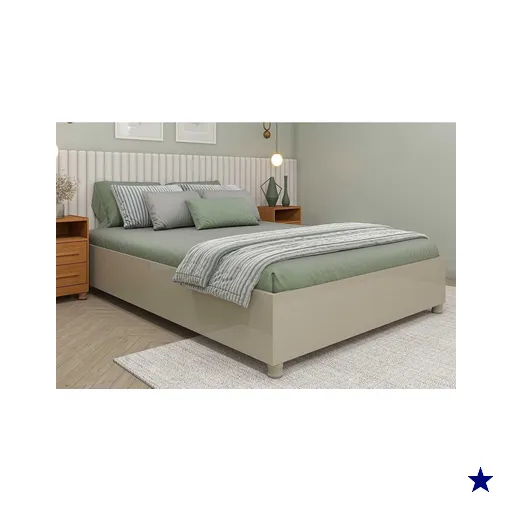 Cama de Casal Mônaco Off White - Tcil Móveis