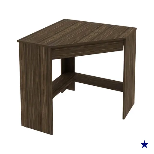 Mesa Escrivaninha de Canto com 1 Gaveta ME4169 Nogal Tecnomobili
