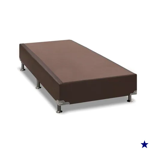 Cama Box Base Solteiro Universal Courano Brown (88x188x30) - Ortobom