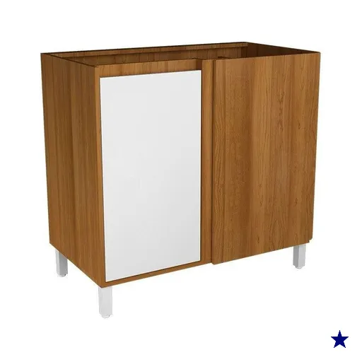 Balcão de Cozinha Denver PH 3112 Canto Reto c/ 1 Porta s/ Tampo 92,5cm Freijo…