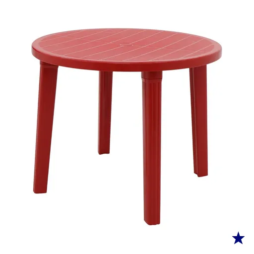 Mesa Plástica Tramontina 89x72cm Desmontável Vermelha Polipropileno Summa…