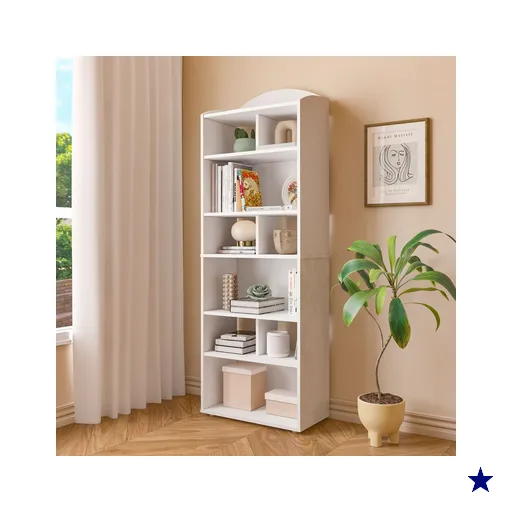 Estante para Livros Arco 10 Nichos Branco - Artely Móveis