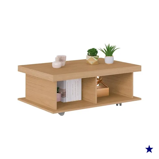 Mesa de Centro Retangular Dunas Carvalho