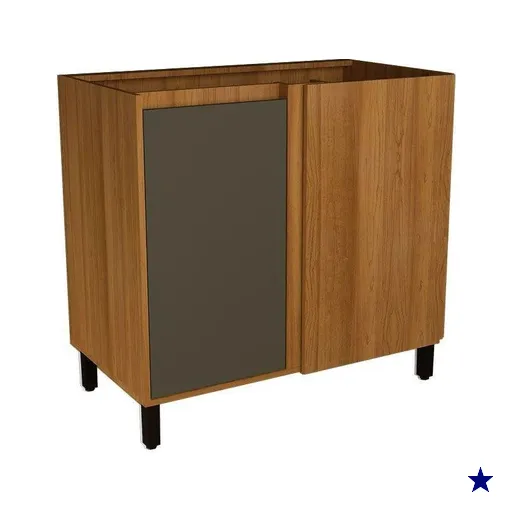 Balcão de Cozinha Denver PH 3112 Canto Reto c/ 1 Porta s/ Tampo 92,5cm Freijo…