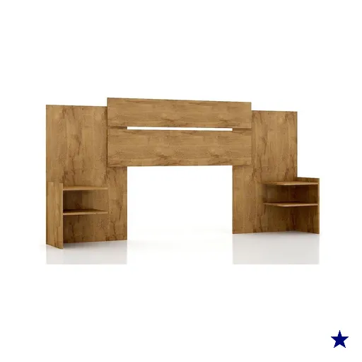 Cabeceira Cama Box Madeirado Avelã Solteiro/Casal/Queen Mila Extensível…