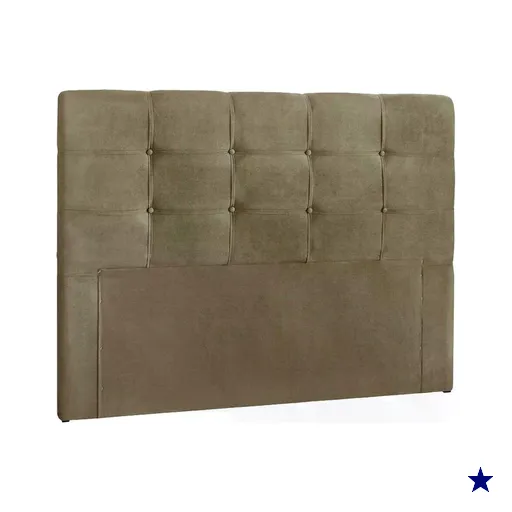 Cabeceira Queen 160cm Daiana Suede Taupe ID Milani Store