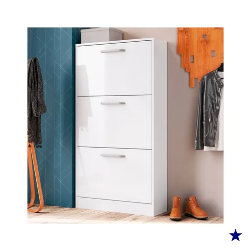 Sapateira 3 Portas Branco Rp1300 - Decibal