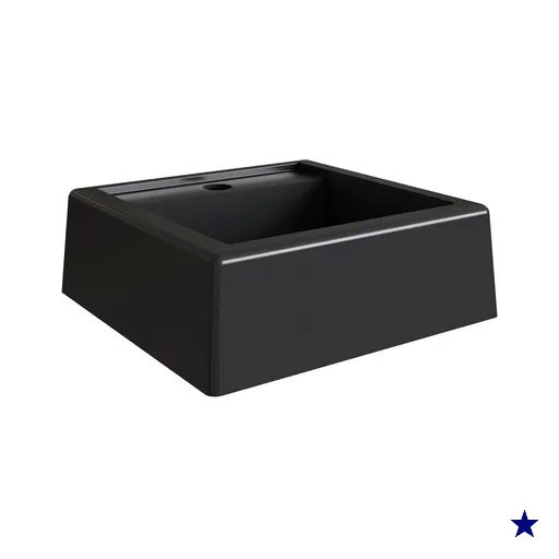 Cuba De Apoio Para Banheiro Em Marmore Sintetico 94101 Preto PP