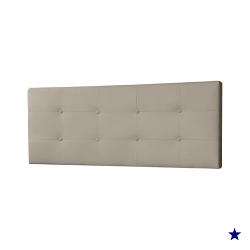 Cabeceira Painel King 1,95m Berlim Suede Bege - Pallazio