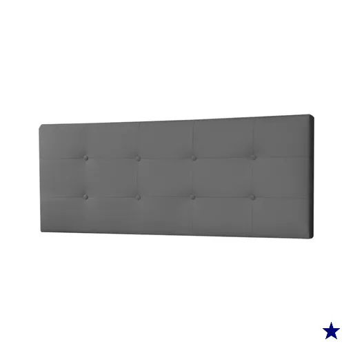 Cabeceira Painel King 1,95m Berlim Suede Cinza - Pallazio