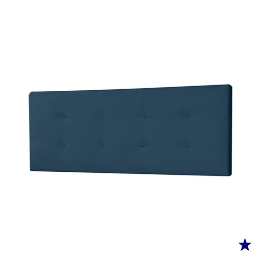 Cabeceira Painel King 1,95m Berlim Suede Azul Marinho - Pallazio