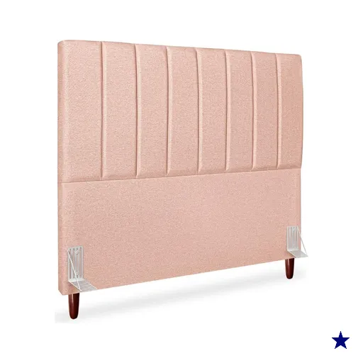 Cabeceira Casal 140cm Arlla Linho Rose RM