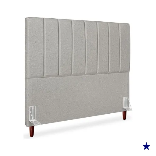 Cabeceira Casal 140cm Arlla Linho Cinza RM