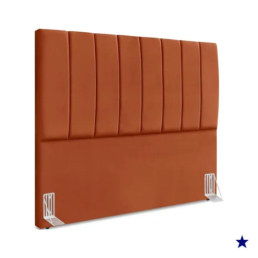 Cabeceira Casal 140cm Allia Suede Terracota RM