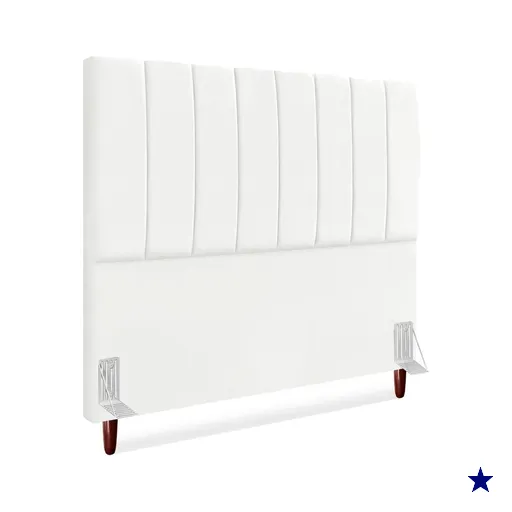 Cabeceira Queen 160 cm Com Frame Carla Suede Branco Artte