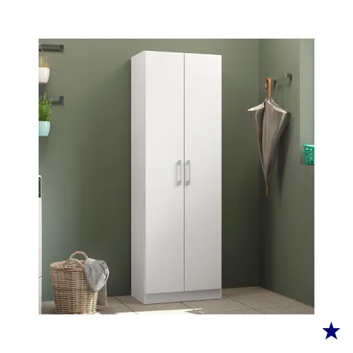 Armário Utilitário Multiuso 2 Portas Branco Carraro - 626