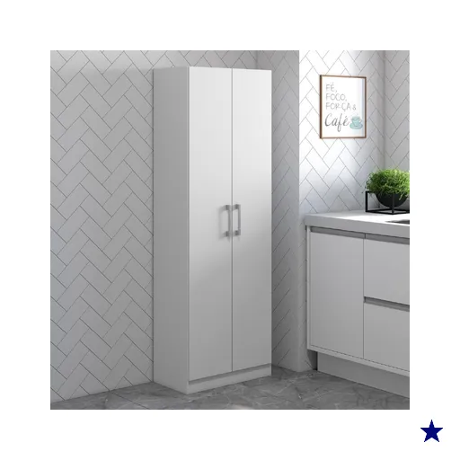 Armário Cozinha 2 Portas Branco Carraro