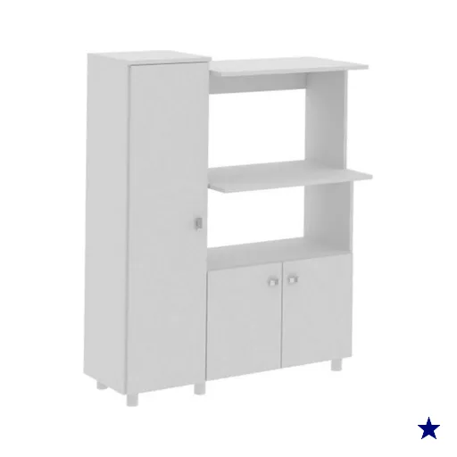 Balcão de Cozinha BL-3310 96,5cm Branco - Tecno Mobili