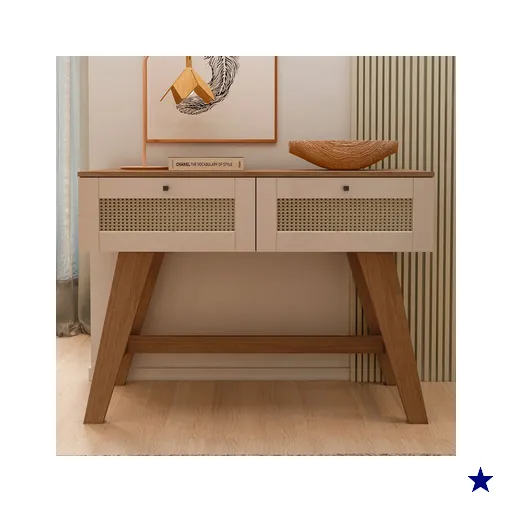 Aparador Decor 2 Gavetas Cinamomo/Off White - Artely Móveis