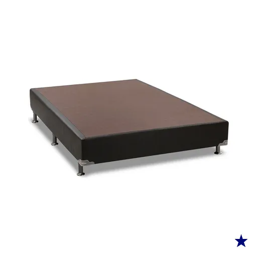Cama Box Base Viúva Americana Courano Nero Black (128x188x23) - Ortobom