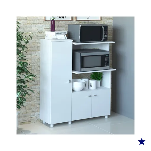 Armário de Cozinha 3 Portas 1 Prateleira Bl3310 Branco - Tecno Mobili