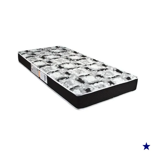 Colchão Solteiro Espuma D23  Roland Garros Black Bordado (78x188x14) -…