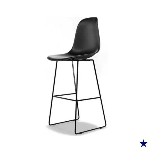 Banqueta Eames Quad Preta