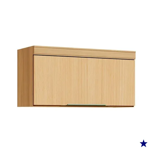 Armário Aéreo Marquesa 100% MDF 1 Porta Nature 80 cm