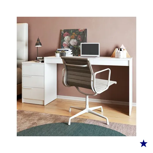 Mesa Escrivaninha Infantil 3 Gavetas Branco - Brv