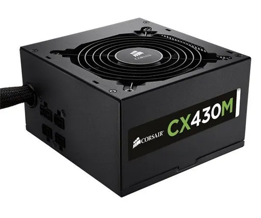 Fonte Corsair 430W Modular CX430M, Certificado 80 Plus Bronze, PFC Ativo…