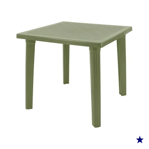 Mesa Tramontina Sancho 80x80cm em Polipropileno Verde Oliva
