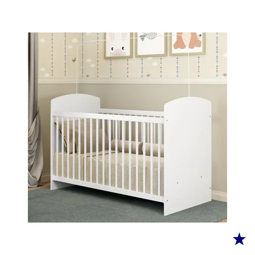 Berço Multimóveis Ana Lívia 0515 para colchão 130x60 -  Branco