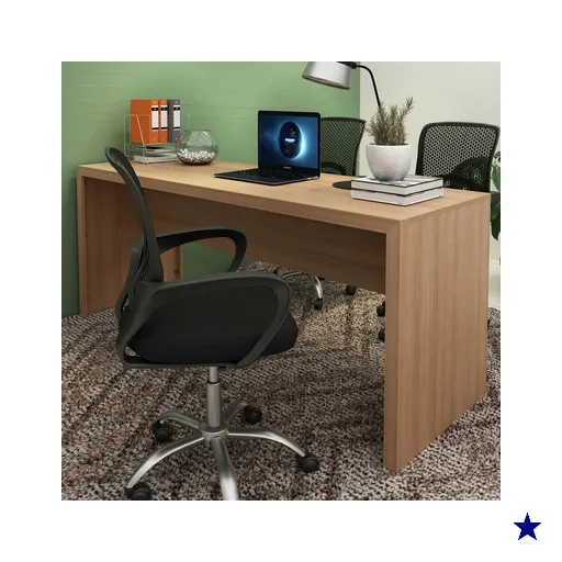 Mesa para Escritório Me4185 Amêndoa - Tecno Mobili