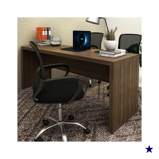 Mesa para Escritório Me4185 Nogal - Tecno Mobili