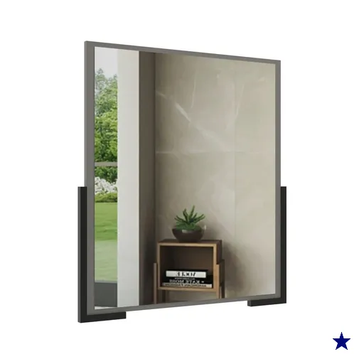 Espelheira para banheiro 70cm Multimóveis CR10110 Cimento