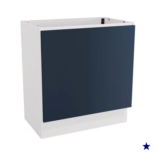 Balcão Para Forno de Embutir Celeste Kappesberg 100% MDF Branco/Azul 80cm