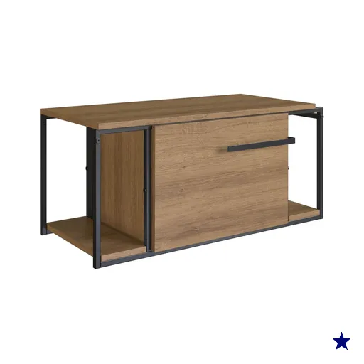 Armário Suspenso Gabinete Para Banheiro 80x36x37cm P1019 Mel Lavabo Placa e…